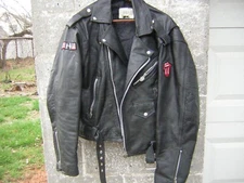 ROLLING STONES CREW JACKET LEATHER STEEL WHEELS 1989 VINTAGE JAGGER