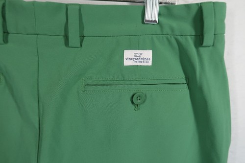 Vineyard Vines Performance Shorts Mens 34X9 Green Breaker Chinos Outdoor Golf - Picture 5 of 7