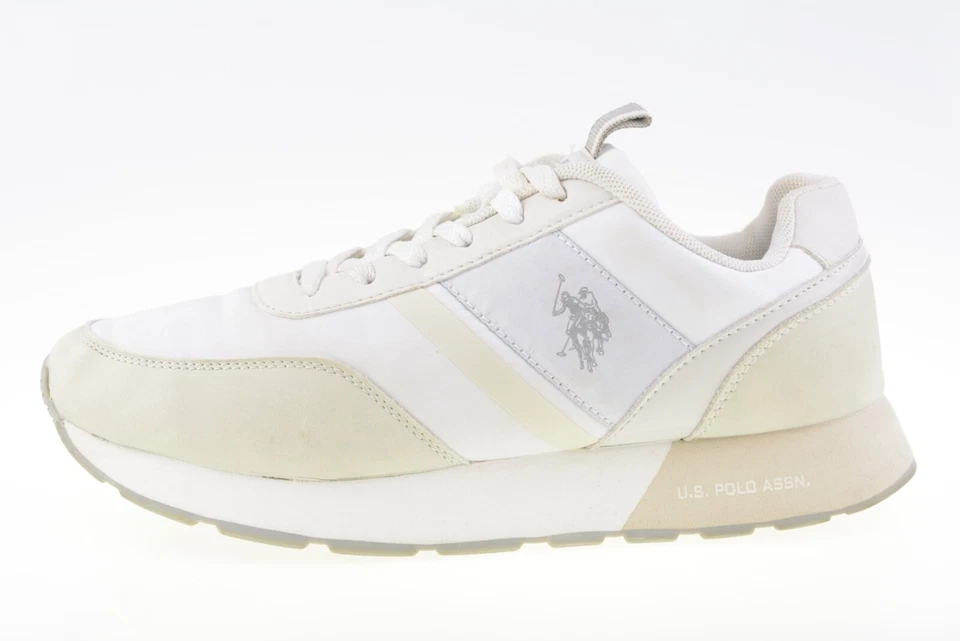 U.S. Polo Assn. Low Trainer Beige/White Men's Shoes Size UK 6