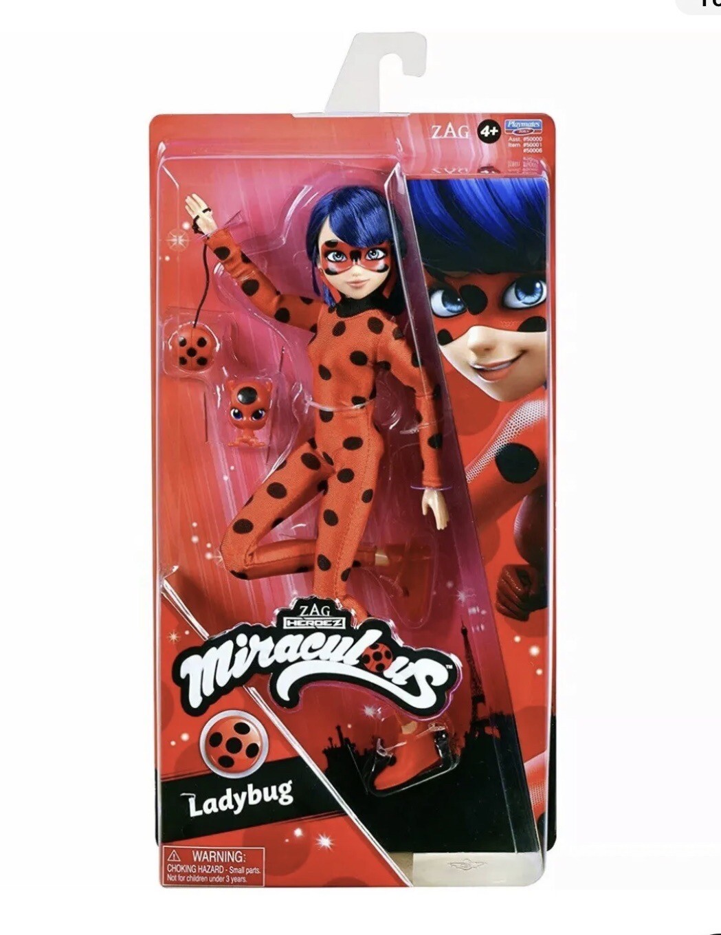 Muñeca de 26 cm y dos conjuntos Miraculous Ladybug - Juguetes Lady Bug