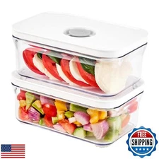 VAKUEN Premium Airtight Food Storage Containers, Mini Rectangular 2pc/set(0.5