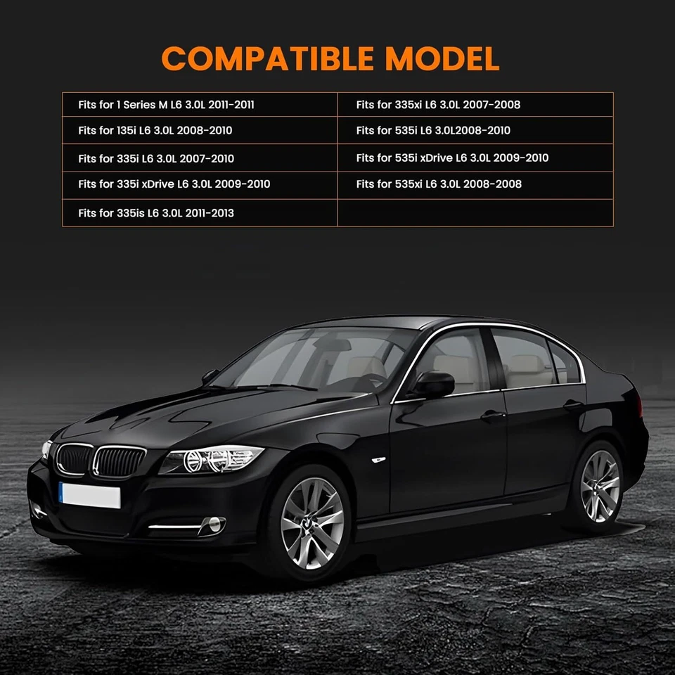 For BMW 135i 335i is xi OEM Belt Tensioner Assembly Idler Pulley Drive Belt Kit Foto 2 de 4