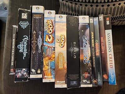 PC Game Lot x 11Games Zoo Tycoon 2, Diablo Reaper Of Souls,LOTR Mines Of Moria
