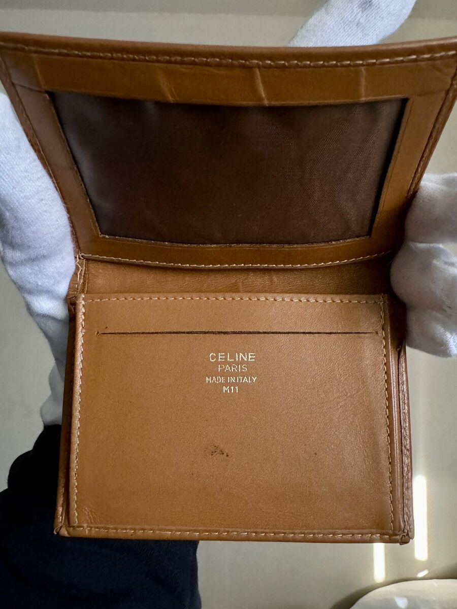 Celine Macadam Bifold Cardholder Wallet - Brown | eBay Celine Macadam Bifold Cardholder Wallet - Brown | eBay