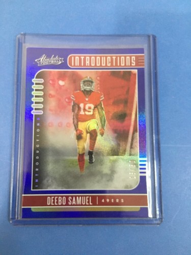 2019 Panini Absolute Football Spectrum Blue Deebo Samuel #6