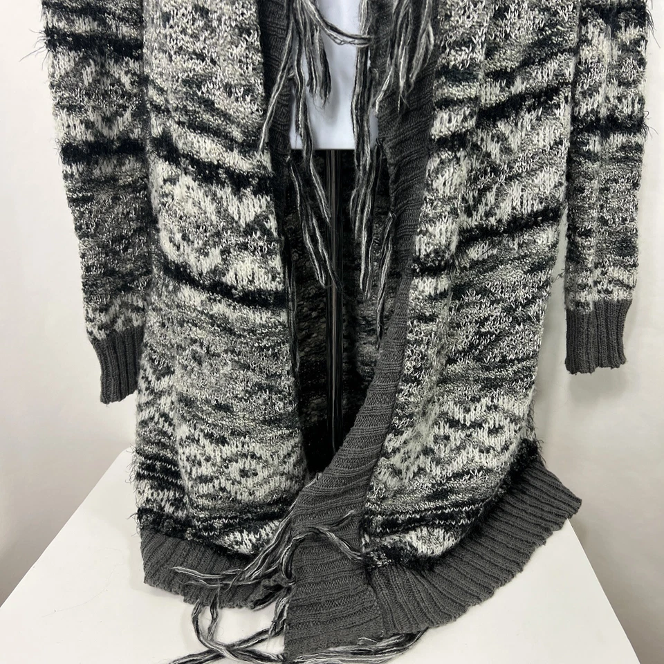 Cárdigan Suéter American Rag Cie Medio Frente Abierto Manga Larga Mezcla de Lana Foto 4 de 4