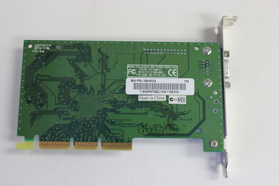 IBM 09N5033 AGP NVIDIA VIDEO ADAPTER 24P9708 WITH WARRANTY - Image 2 of 3