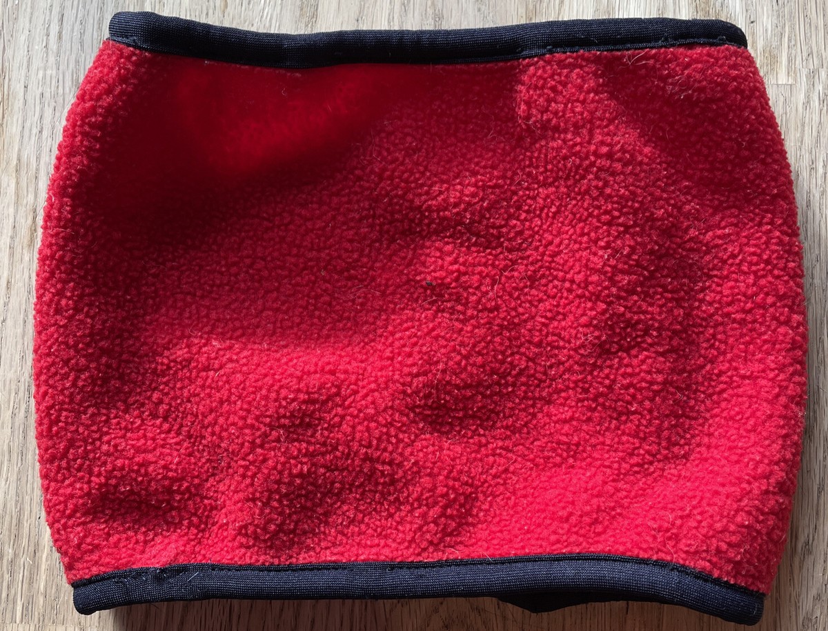 Vintage USA PATAGONIA Neck Warmer Red Synchilla Fleece, Size Small