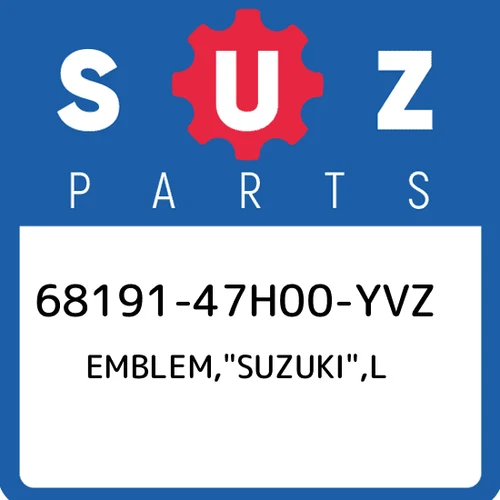 .EMBLEM, in.SUZUKIin. LH (RED) | FOR AHX,YVB