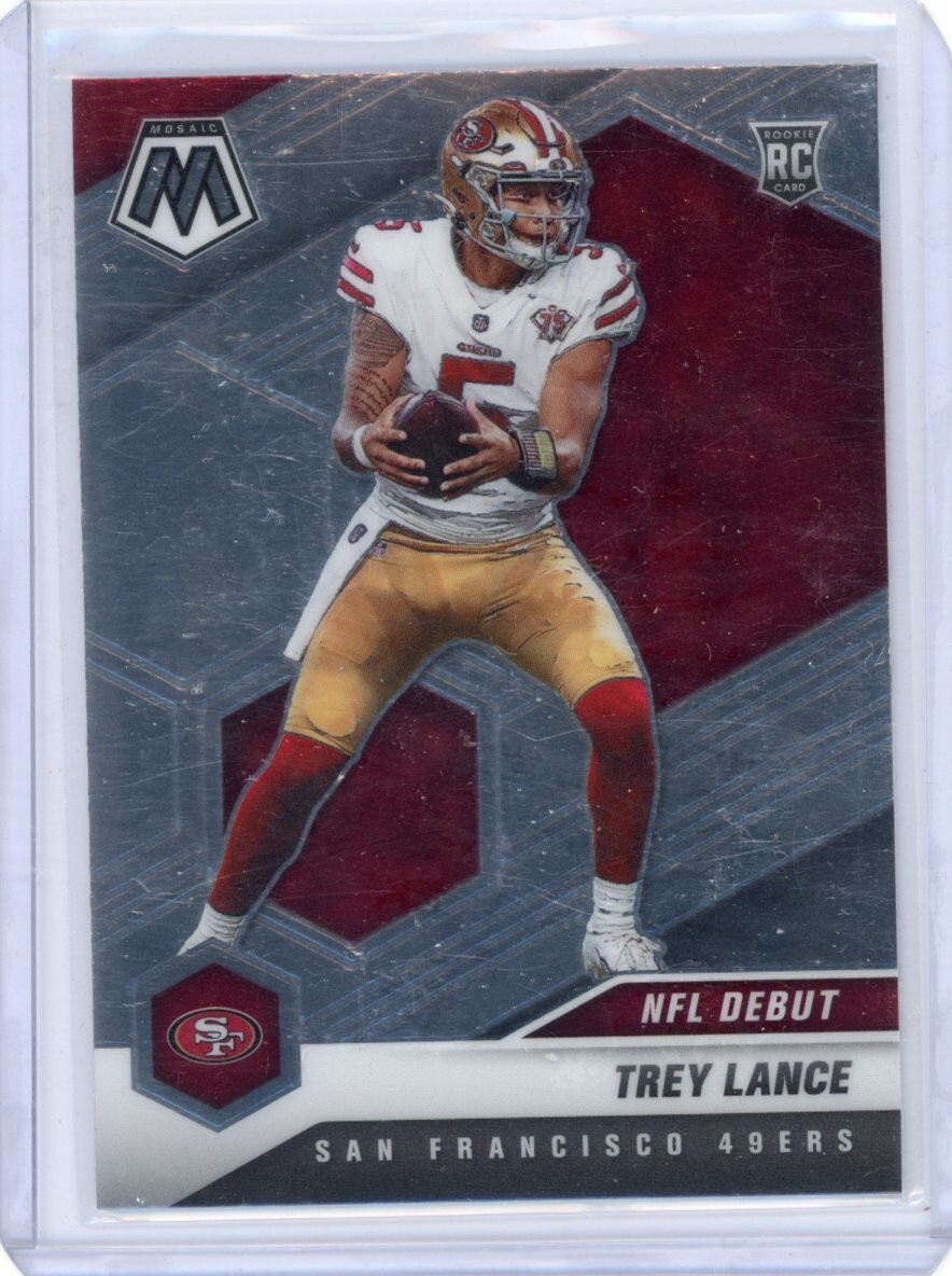 Trey Lance 2021 Panini Mosaic NFL Debut Rookie RC #244 49ers