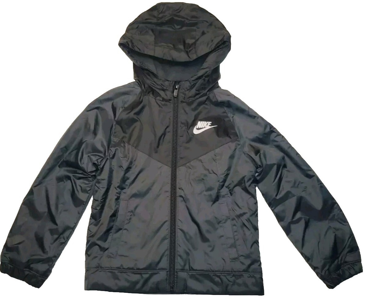 Nike Toddler Sportswear Wind Runner Fleece Lined Jacket Dark Gray