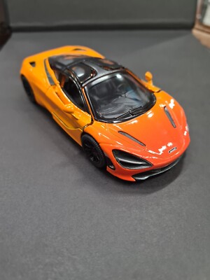 Mclaren 720S Orange Kinsmart Spielzeug Modell 1/36 Skala-Modelle Auto Open Türe
