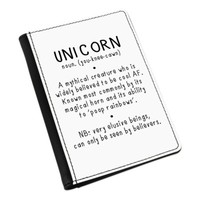 Einhorn Definition Passport Halter HüLle ÜBerzug GeldböRse - Lustig