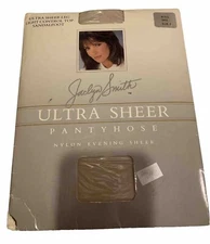 Jaclyn Smith Ultra Sheer Evening Vintage Nylons Pantyhose Sage Sz C
