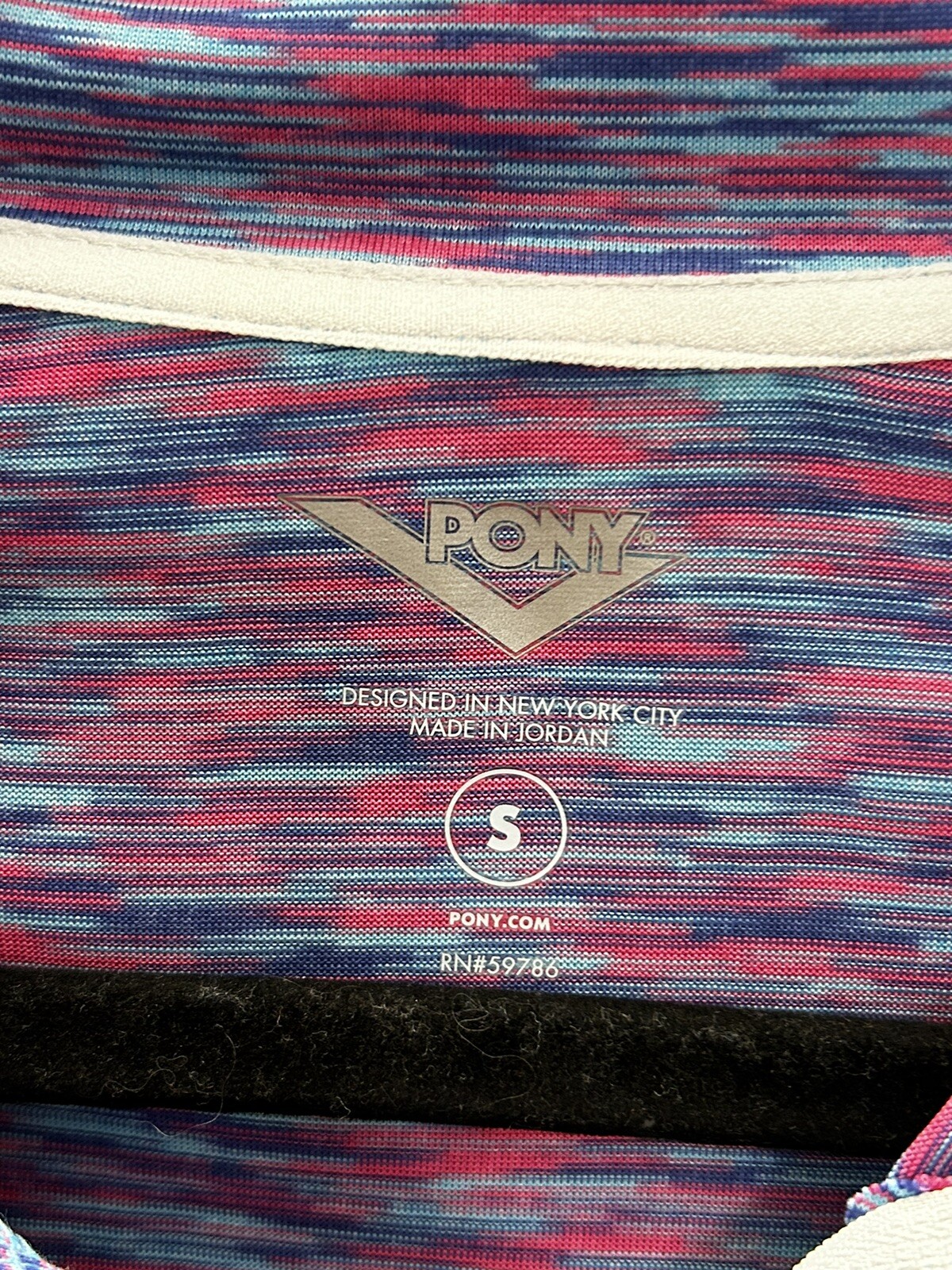 Top Pony donna manica lunga piccola quarto cerniera abbigliamento attivo viola leggero NUOVO