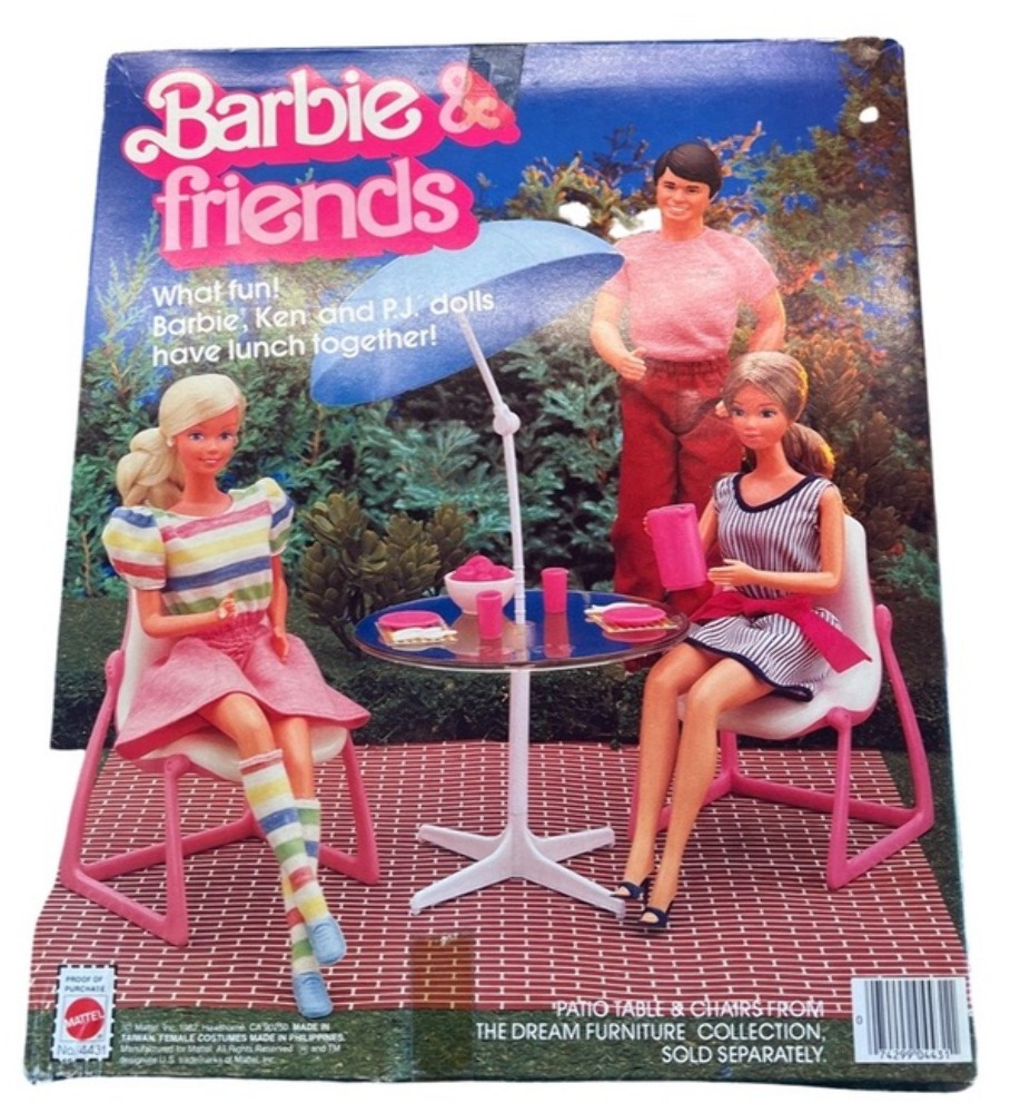 1982 Vintage Barbie & Friends ( PJ and Ken ) Set Mattel No.4431 Original Sealed