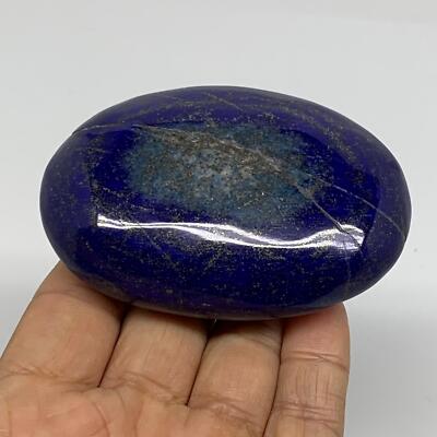 194g, 3.2''x2.2''x1'', Natural Lapis Lazuli Palm Stone @Afghanistan, B36787