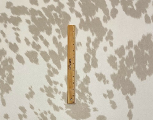 UDDER MADDNESS LINEN FAUX COWHIDE MICROSUEDE FURNITURE CUSHION FABRIC BTY 54"W - Picture 3 of 7