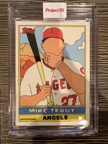 2021 Topps Project 70 Mike Trout 1976 Topps Art By Fucci #27 Angels