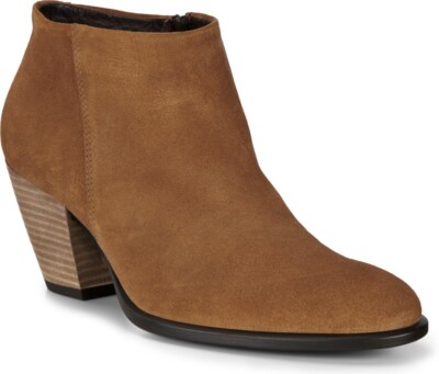 New Women 41 US 10 M ECCO Shape 55 Ankle Zip Booties Boo7s Beuge Nubuck Leather