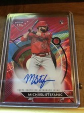 Michael Stefanic 2023 Topps Finest Auto #FA-MST - Angels - 1/5 Red Wave