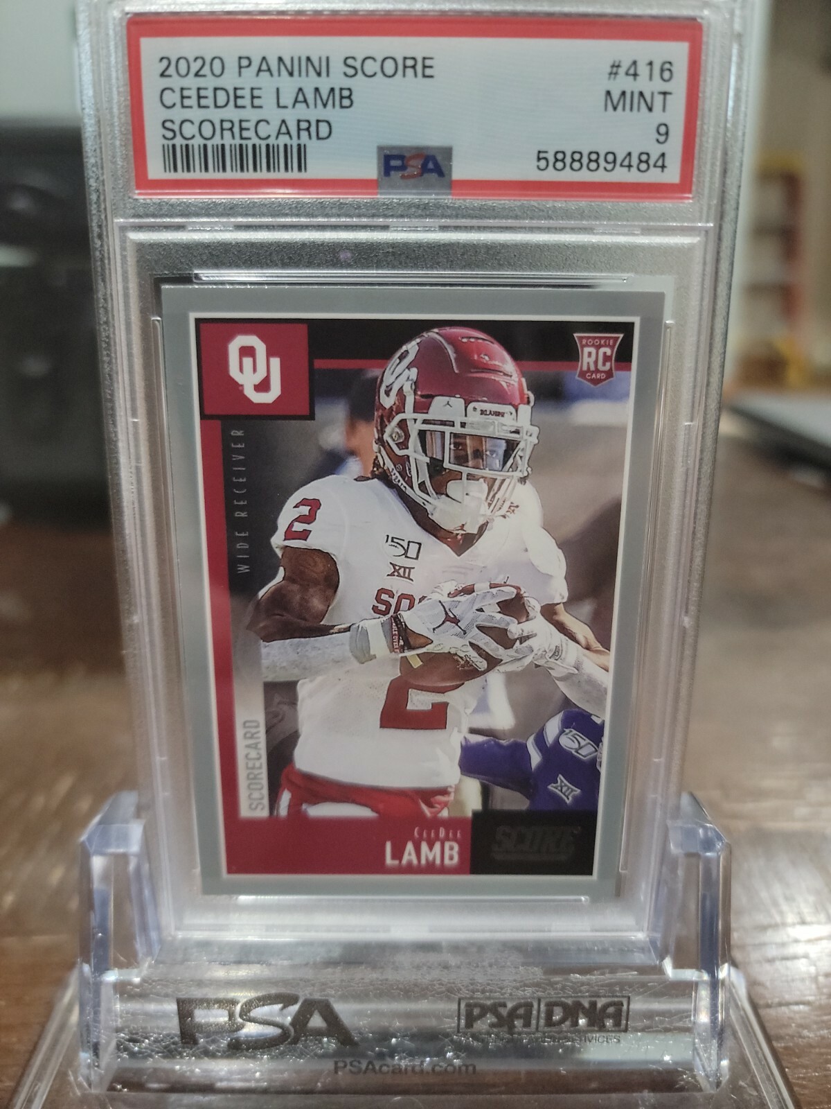 CeeDee Lamb Panini Score #416 Scorecard