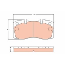 1 set pastiglie freno, freno a disco TRW GDB5068 adatto per IVECO