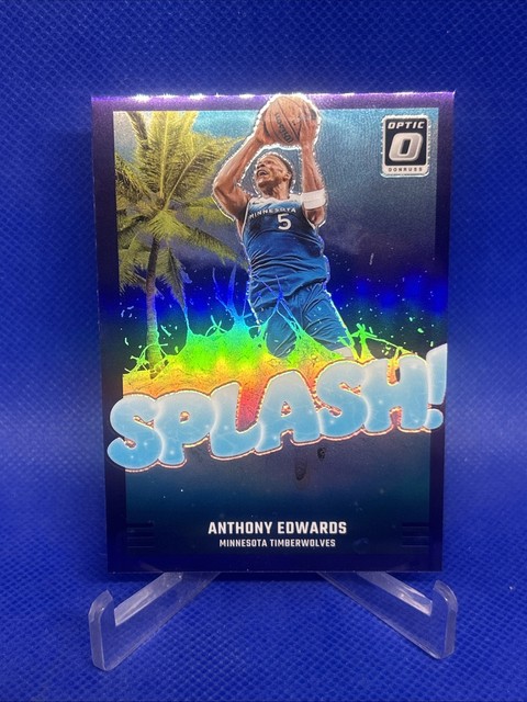 2024-25 Donruss Optic #7 Anthony Edwards Splash! Purple