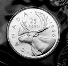 1966 25¢ silver coin that is UNC and MS in mint cellophane Gorgeous and flawless