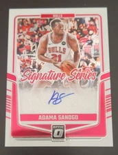 Adama Sanogo 2024-25 Donruss Optic Signature Series Autograph