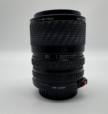 Sigma 28-70mm F3.5-4.5 with Canon FD Mount With Lens And Contact Cover