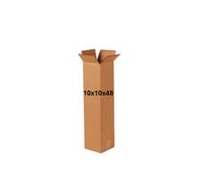 10" x 10" x 48" CARDBOARD BOX - 200 lb - SINGLE BOX - TALL