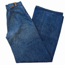 Vintage RARE Levi  s Levi Orange Tab Flare 70s Unique 27  Dark Wash