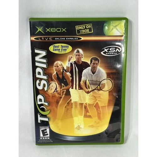 Top Spin Microsoft Xbox Original Game Complete CIB with Manual XSN Sports Tennis