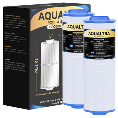 #ad AQUALTRA Water Hot Tub Filter 2 Pack 5quot;x 13 1 16quot; Compatible with PWW50L PWW50L $63.90