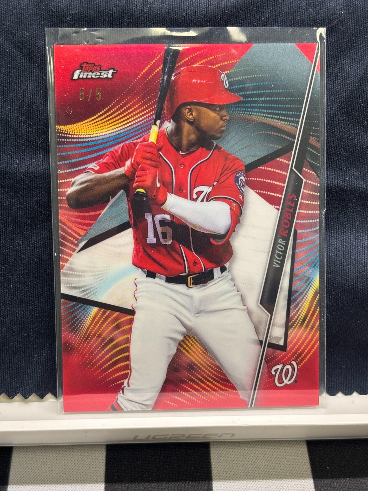 Victor Robles 2020 Topps Finest Red Refractor /5 Nationals #95 260193