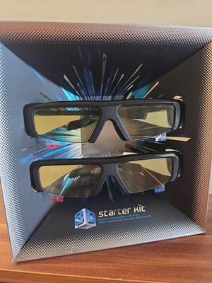 Samsung 3D Starter Kit 2011- 2 pairs of Black 3D active GLASSES ONLY SSG-3100GB