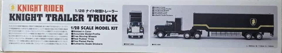 Aoshima Knight Rider Trailer Truck Model 1:28 New Open Box - Image 4 of 4