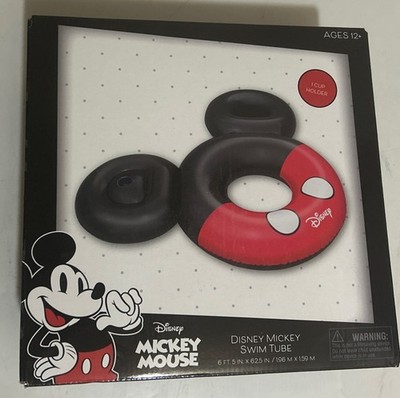 MICKEY MOUSE DISNEY SWIM TUBE CUP HOLDER 6 FT RAFT BESTWAY INFLATABLES