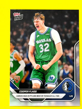 Cooper Flagg - 2025-26 NBA Topps NOW RC- #150 - Youngest to HIT 49 POINTS