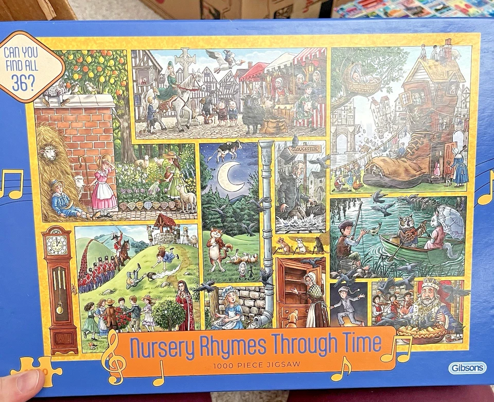 MIXED Lot Of 8 - 1000 Piece Puzzle Christmas Mermaid Haring Mucha Lit Rhymes - Image 4 of 4