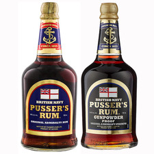 Pussers Rum Duo - Blue Original & Gunpowder Proof 70cl