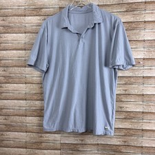 Vuori Strato Mens Gray Short Sleeve Polo Shirt Casual Style V188 Men's Large