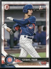 2018 Bowman Draft Ezequiel Pagan #BD-106 Chicago Cubs