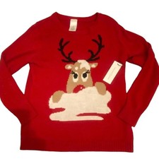 Women s Ugly Christmas sweater Reindeer sweater Christmas NWT size L