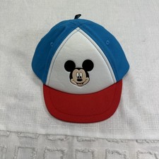 VINTAGE Disney Hat Cap Elastic BandMickey Mouse Theme Park Trucker Kids 70s 80s