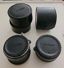 VIVITAR 75-205mm MC 2X Matched Multiplier For N/AI Plus Converter Each In Cases