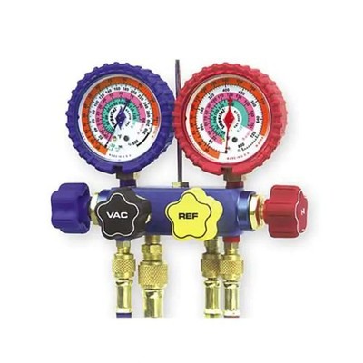 Imperial 4-Valve High Capacity Ref/AC Manifold with 60'' Hoses Model 644-CC