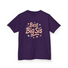 Big Sis Tee, Best Big Sister T-Shirt, Kids Tshirt Gift, Best Big Sis