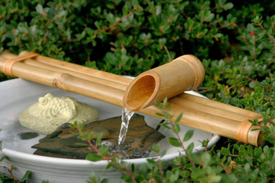 Fontaine 3個セット Zen Fountain Kit - Three-Arm, Split-Resistant Bamboo for DIY